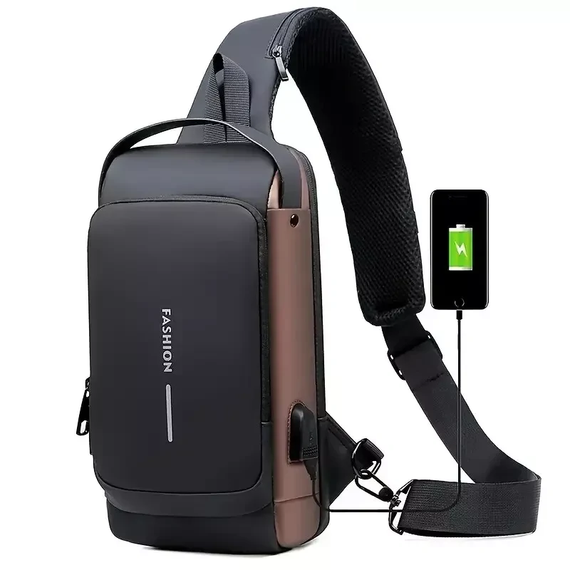 Нагрудна сумка з протиугінним замком з паролем Backpack Нагрудна сумка з протиугінним замком з паролем Backpack